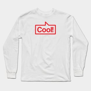 Cool - Talking Shirt (Red) Long Sleeve T-Shirt